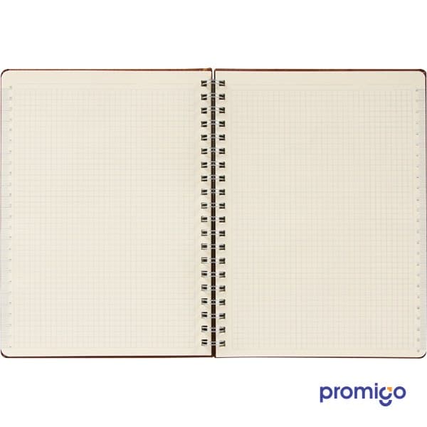 20x28 Cetvelli Spiralli Termo Deri Defter – görsel 2