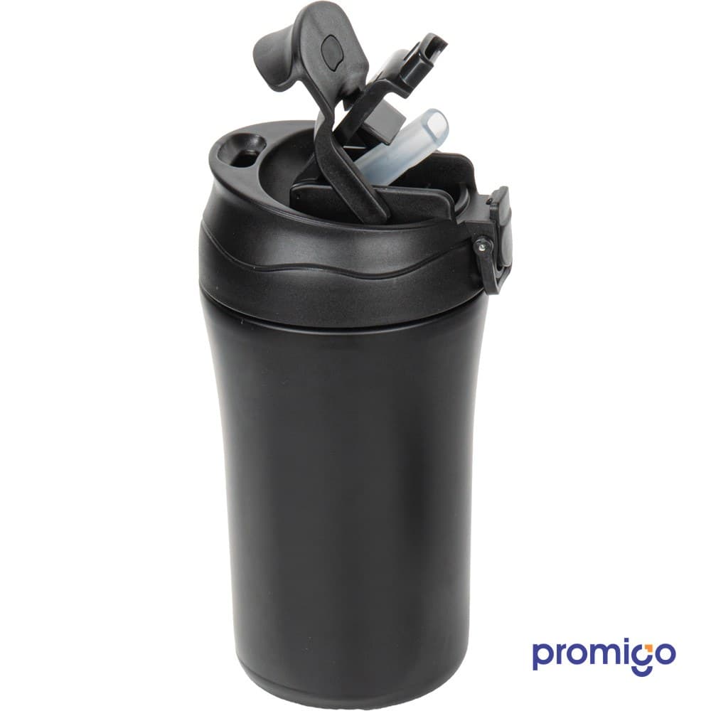 Pipetli ve Kilit Kapaklı Çelik Termos – görsel 2