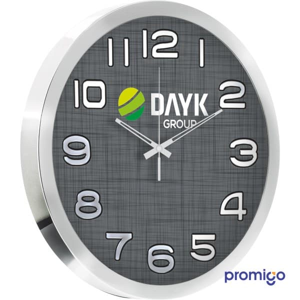 Paslanmaz Metal Duvar Saati 35 cm – görsel 2