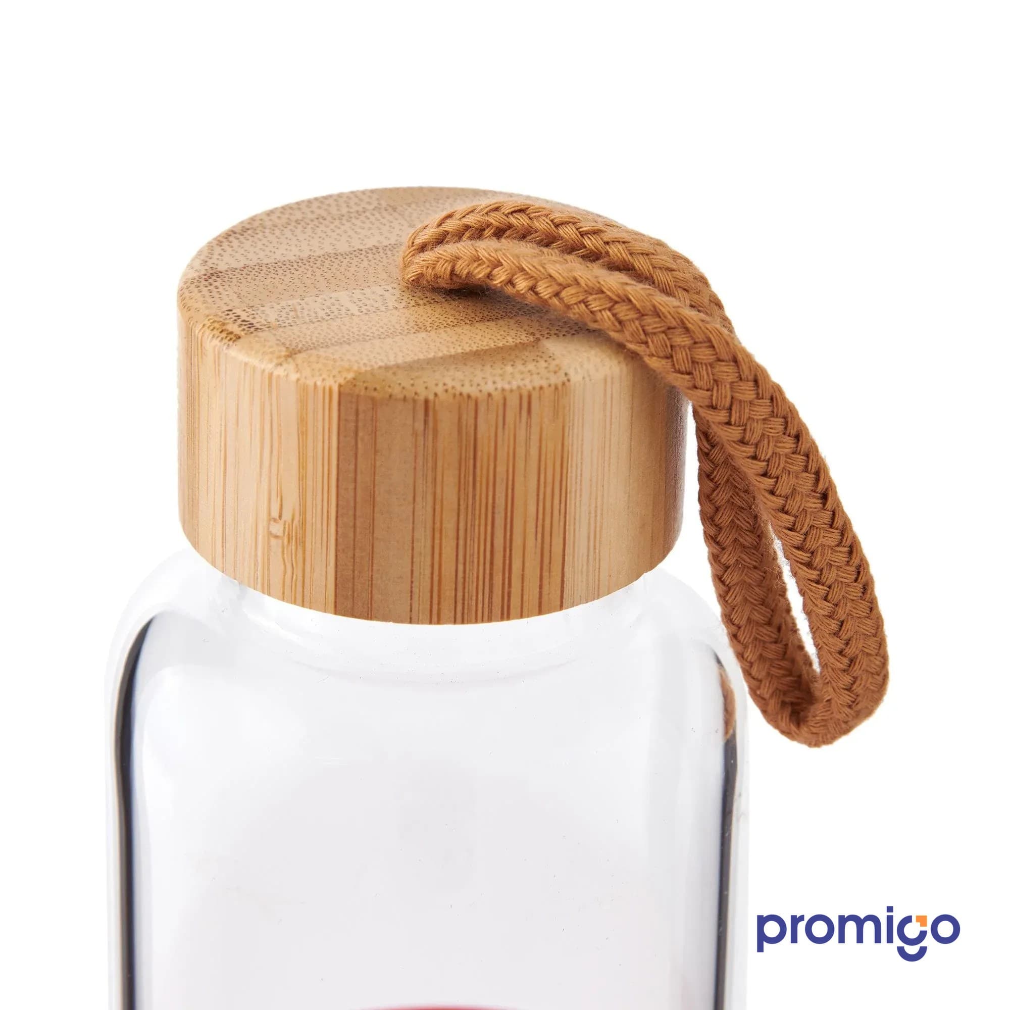 Bambu Kapaklı Cam Matara 500 ml – görsel 4