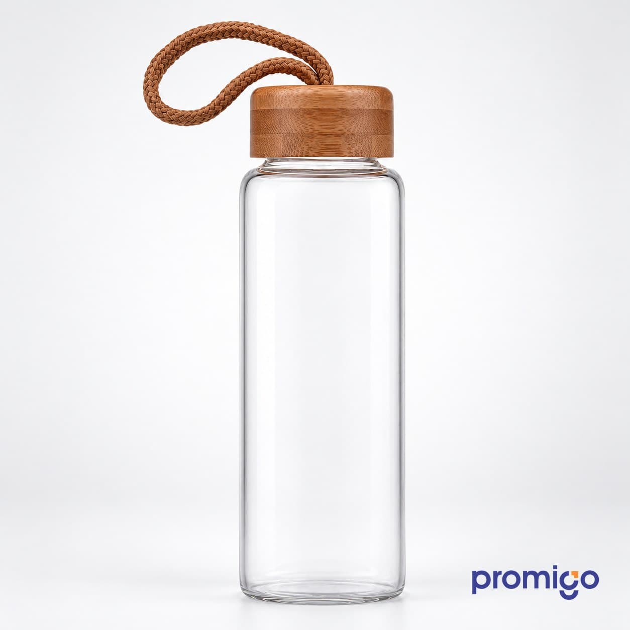 Bambu Kapaklı Cam Matara 500 ml – görsel 2