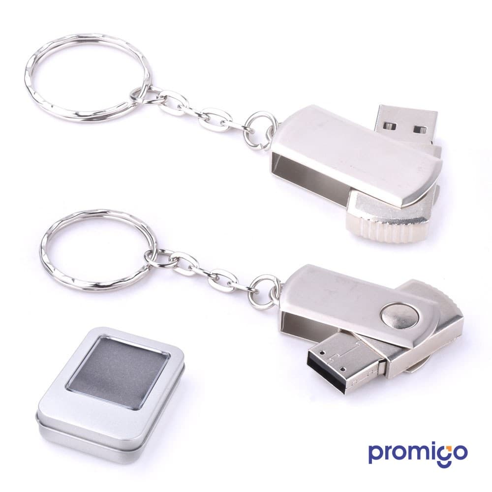 Döner Kapaklı Metal 32 GB USB Bellek – görsel 2