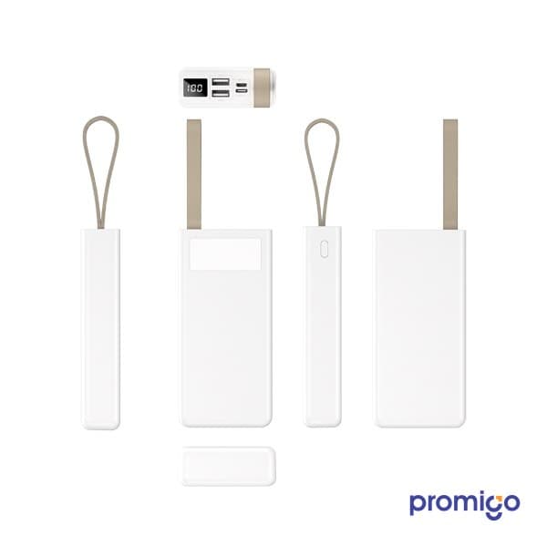 20.000 mAh LCD Ekranlı ve LED Fenerli Powerbank Şarj Cihazı – görsel 2