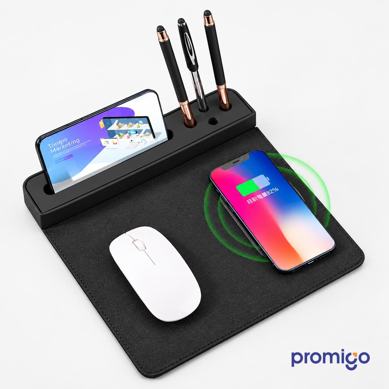 Kablosuz Wireless Şarj Özellikli Mouse Pad