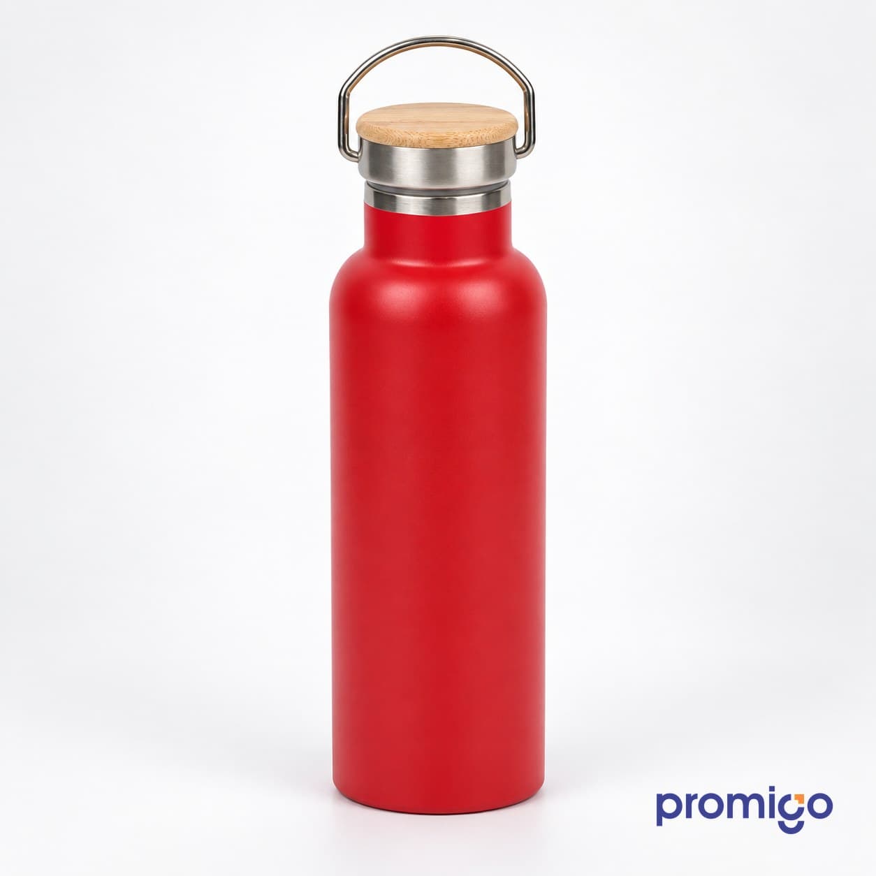 Bambu Kapaklı Çelik Termos 600 ml – görsel 2
