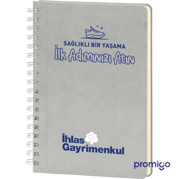 20x28 Cetvelli Spiralli Termo Deri Defter – görsel 4