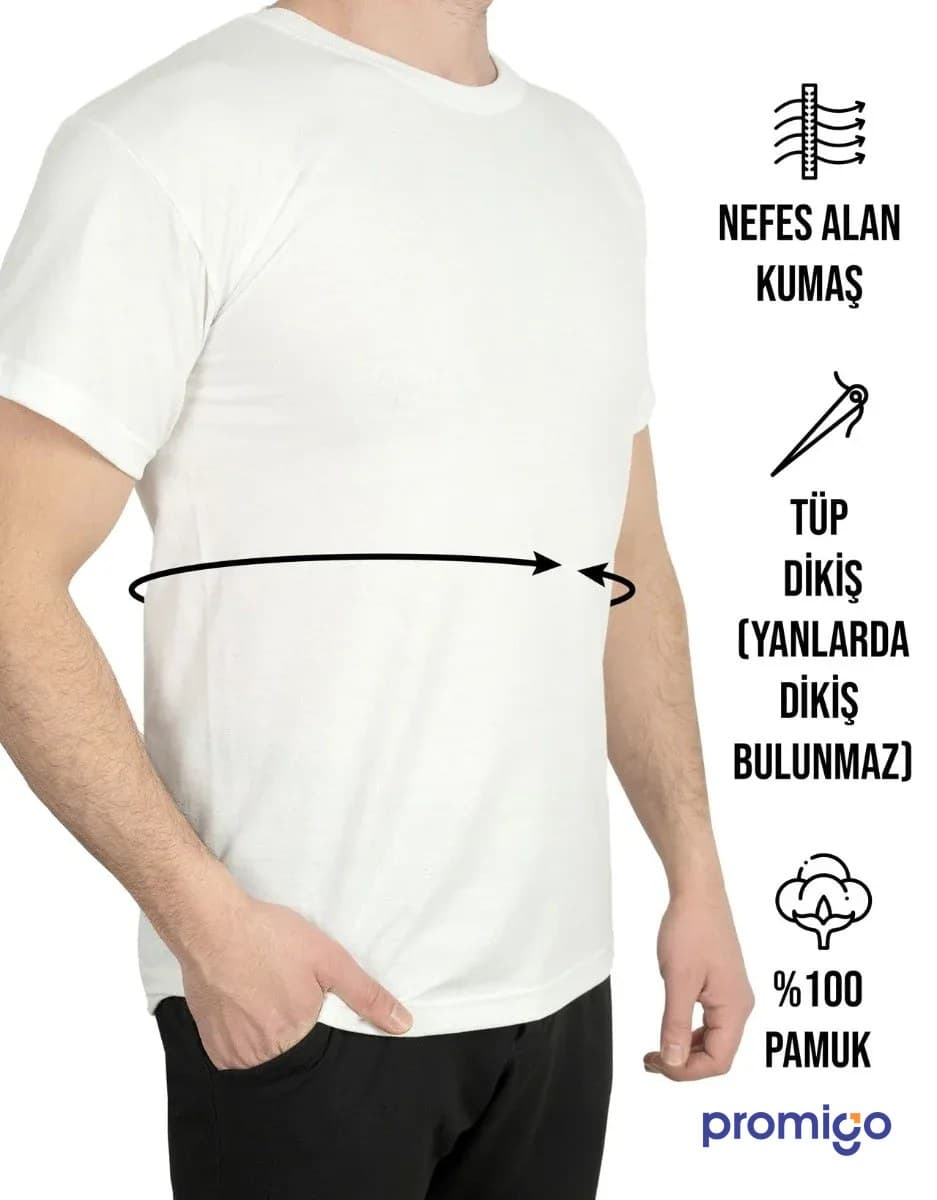 Logo Baskılı Promosyon T-Shirt – görsel 3