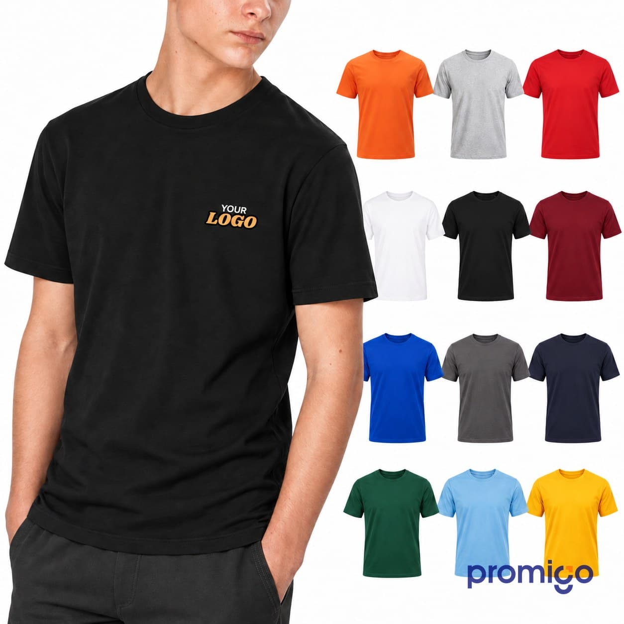 %100 Pamuk Bisiklet Yaka Openend A Kalite Ekonomik T-Shirt