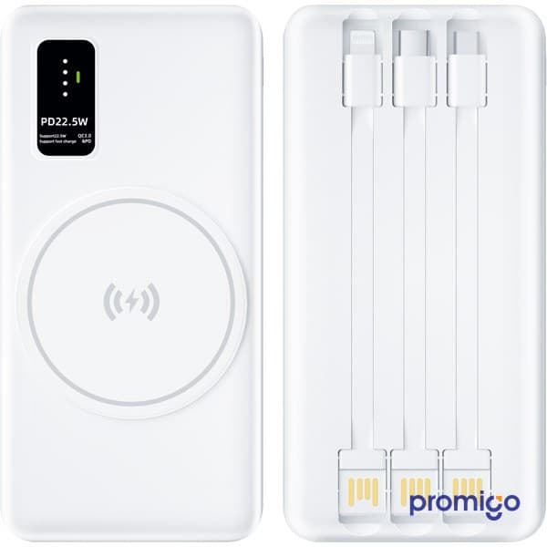 LED Göstergeli 10.000 mAh Wireless Kablosuz Powerbank – görsel 3