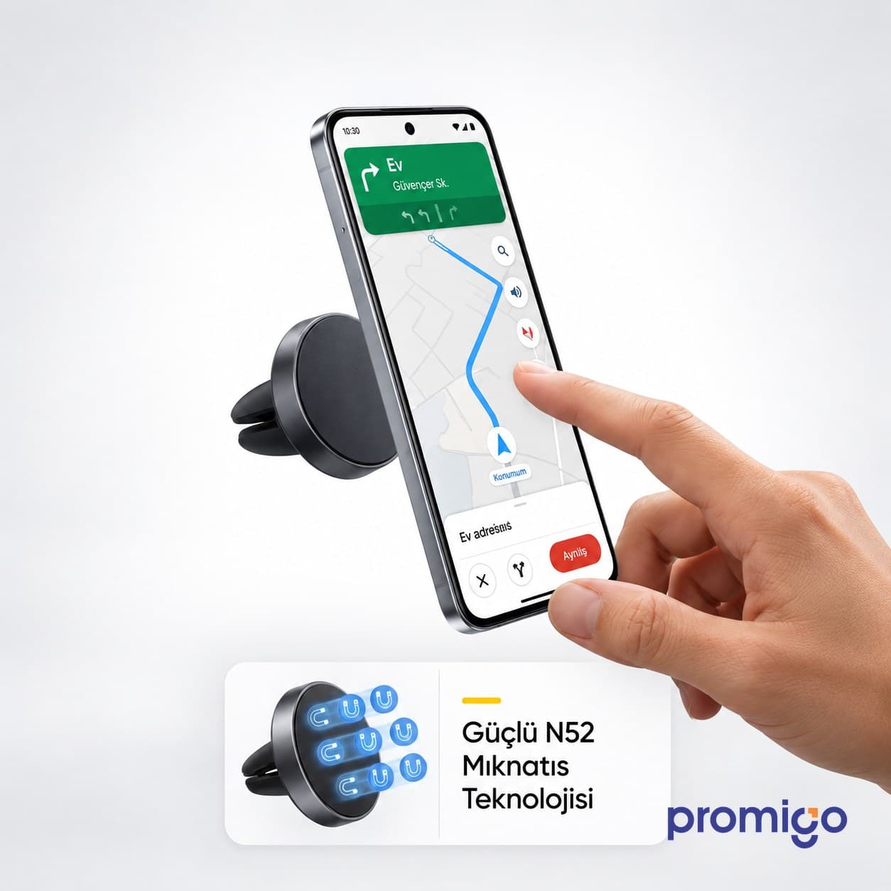 Mıknatıslı Araç Telefon Tutucu