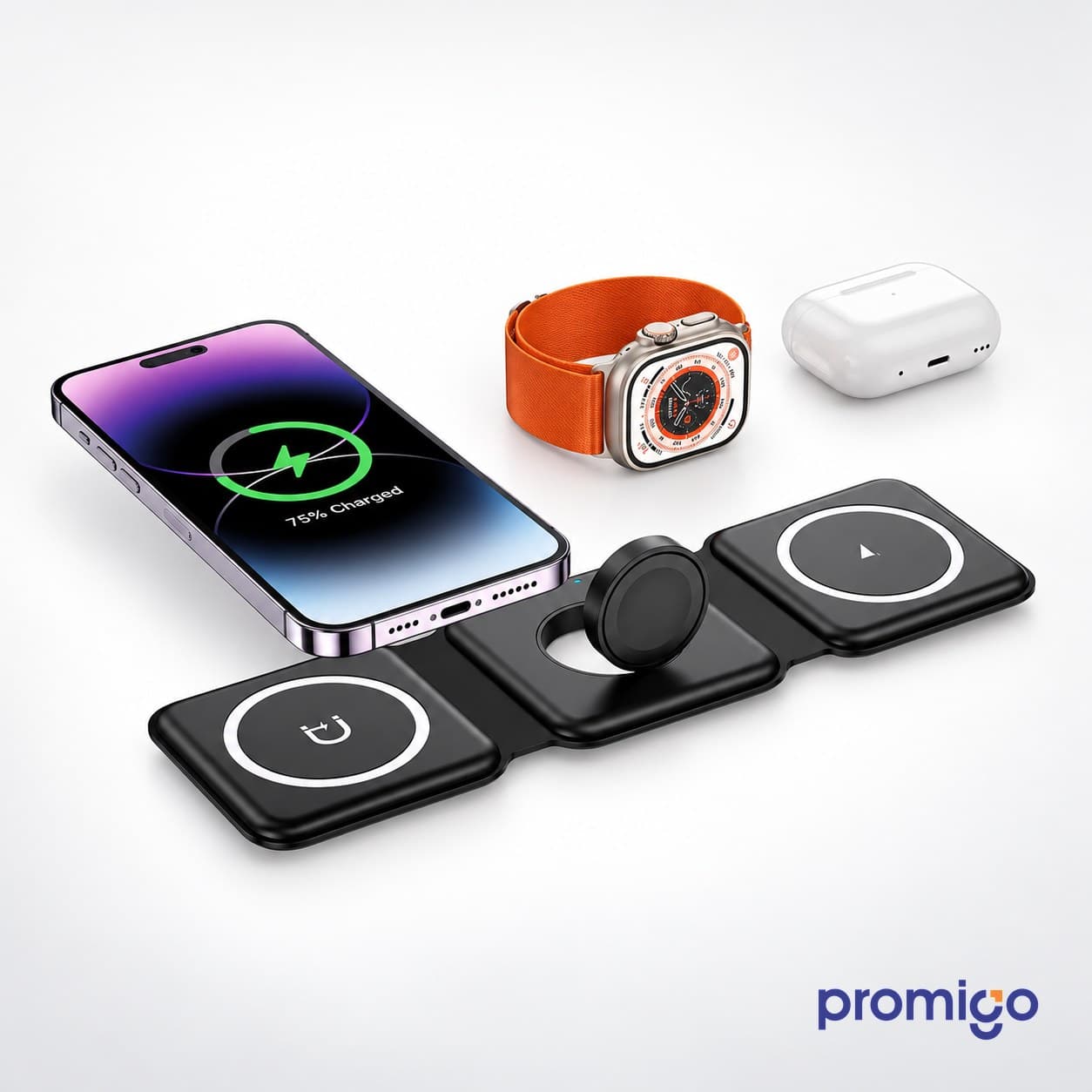 Wireless 3lü Şarj Cihazı