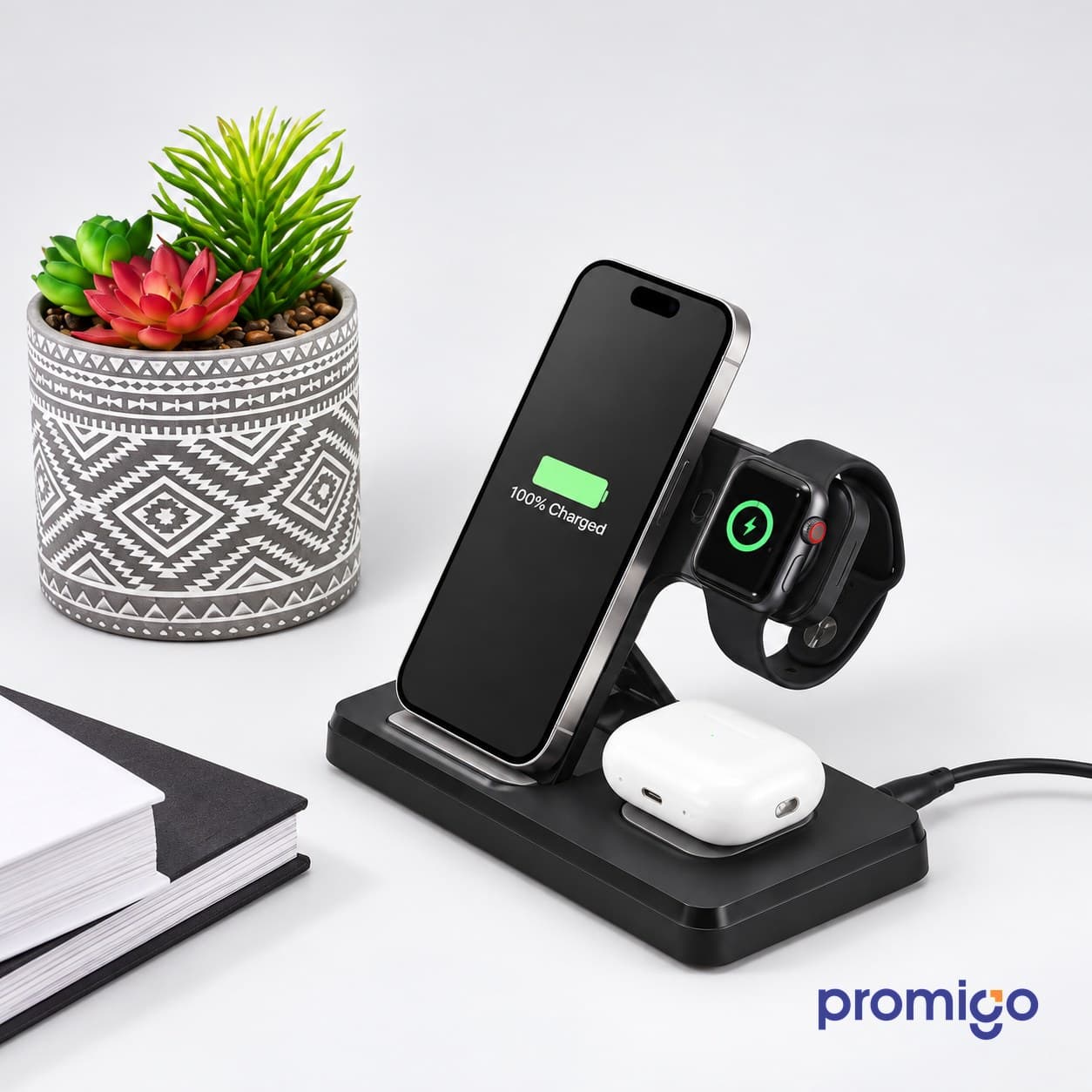 Wireless 3lü Şarj İstasyonu