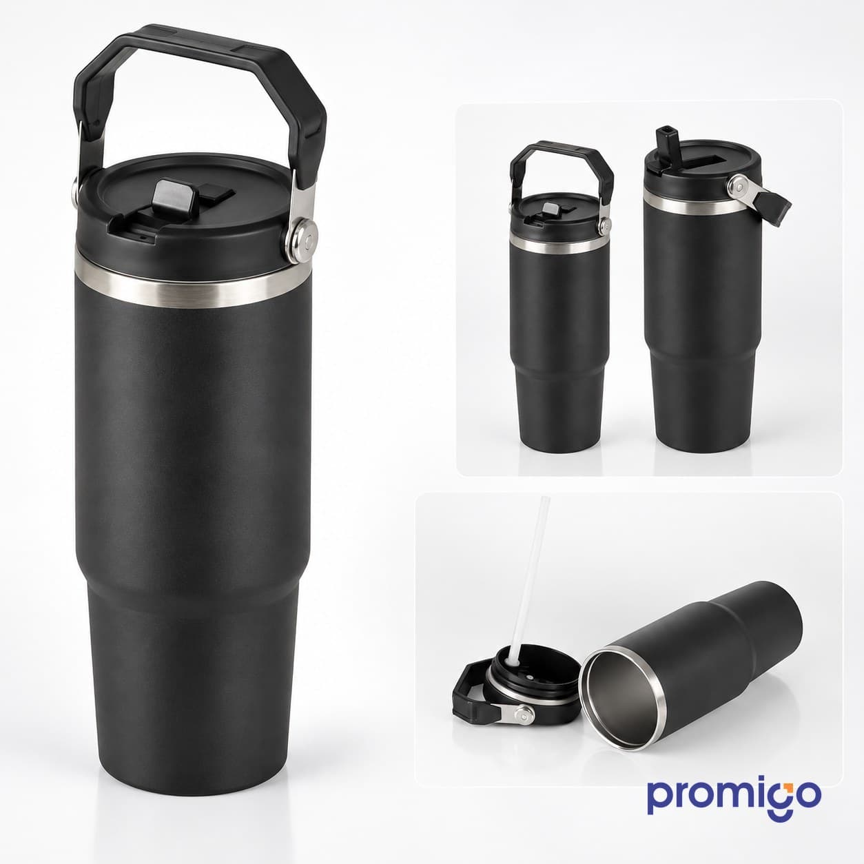 Pipetli Çelik Termos 900 ml