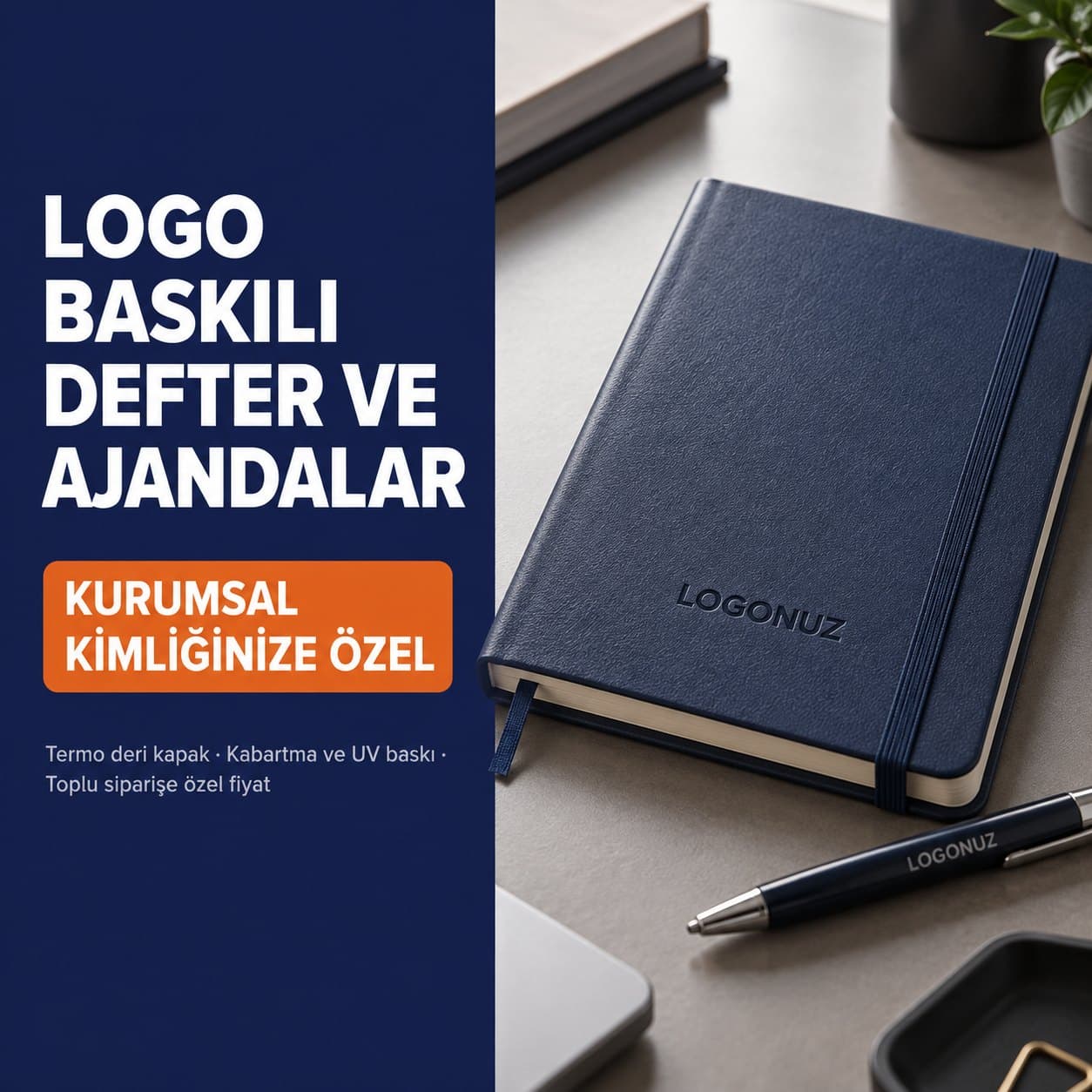 Logo baskılı defter kampanyası