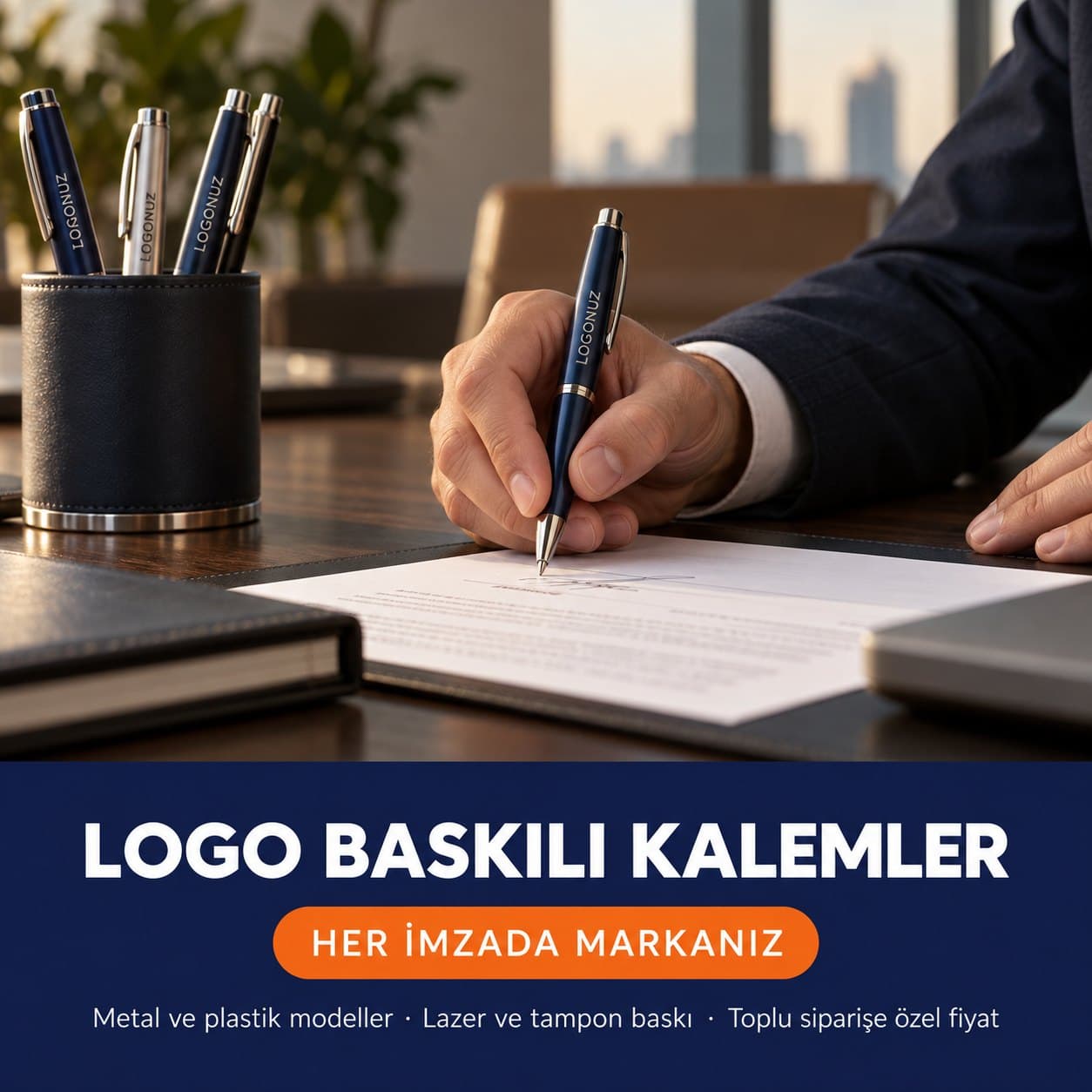 Logo baskılı kalem kampanyası