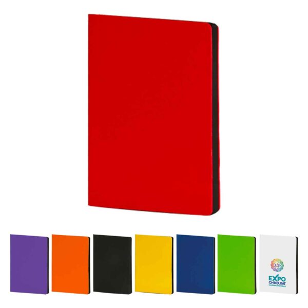 MG17065 - 15x21 Kenarı Siyah Kadifemsi Termo Deri Defter