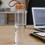 MG1005 - Bambu Kapaklı Cam Matara 600 ml