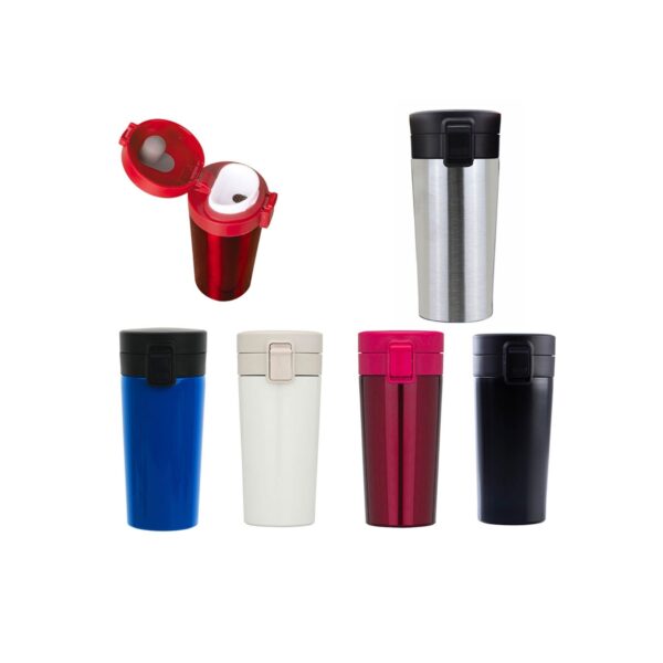 MGI8132- Paslanmaz Çelik Kilitli Kapaklı Termos 350 ml