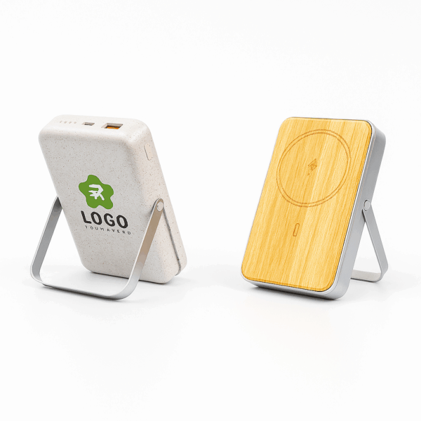 MGG1914-10.000 mAh MagSafe Bambu Stand Özellikli Ekolojik 15W Powerbank
