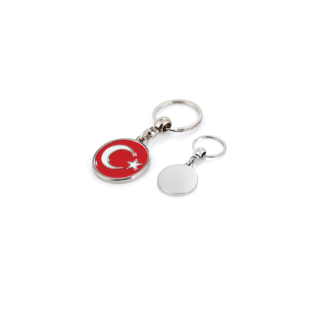MG152179 - Türk Bayraklı Metal Anahtarlık - Görsel 1