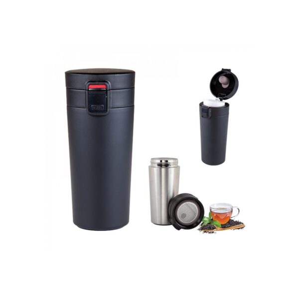 MGA253038 - Siyah Çelik Kupa 350 ml
