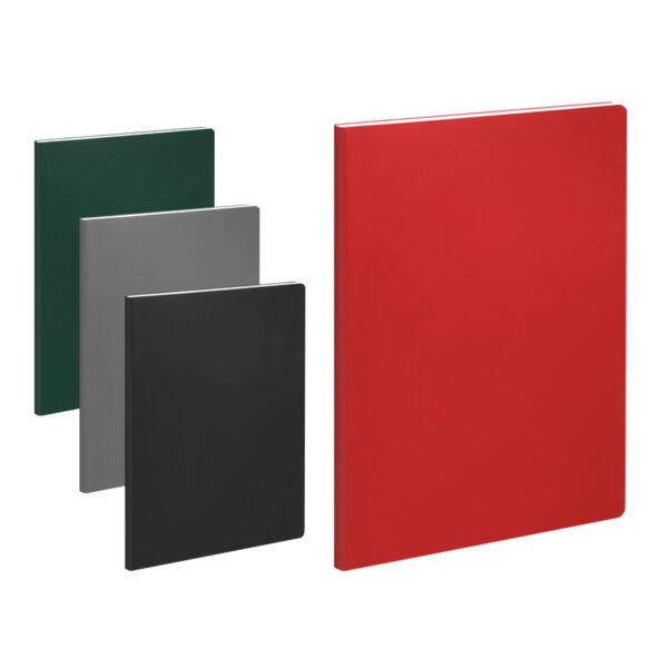 MG124319 - Gri Termo Deri Not Defteri 17 x 24 CM